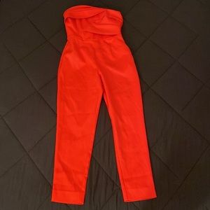 Rachel Roy- Red Tube Jumpsuit